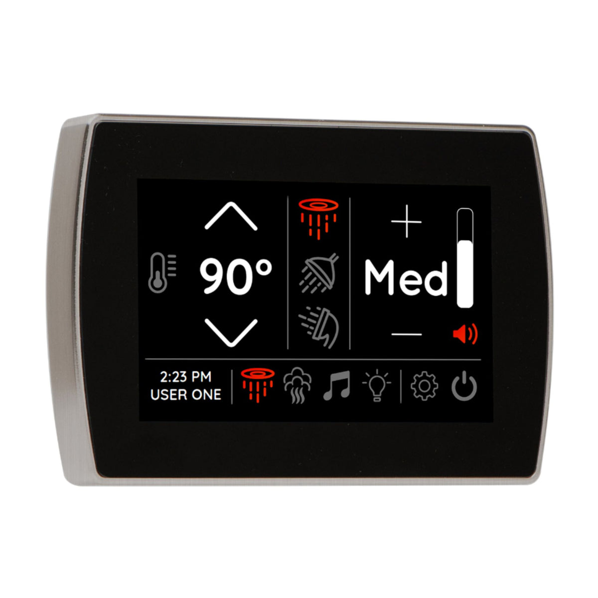 Thermasol STCM Contemporary Flushmount 5" Touchscreen Steam Shower Control