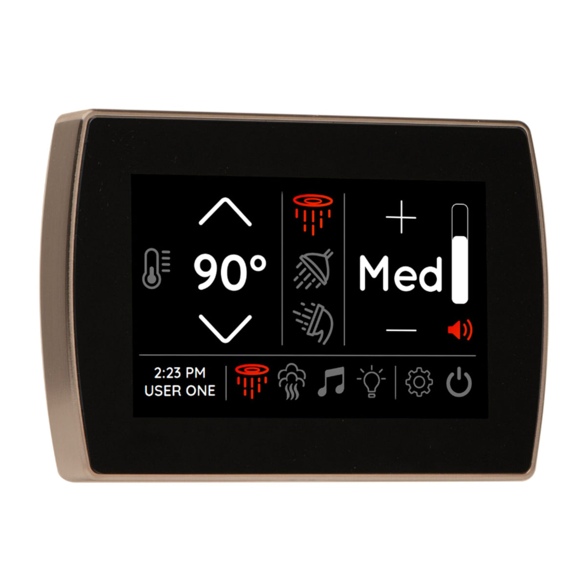 Thermasol STCM Contemporary Flushmount 5" Touchscreen Steam Shower Control