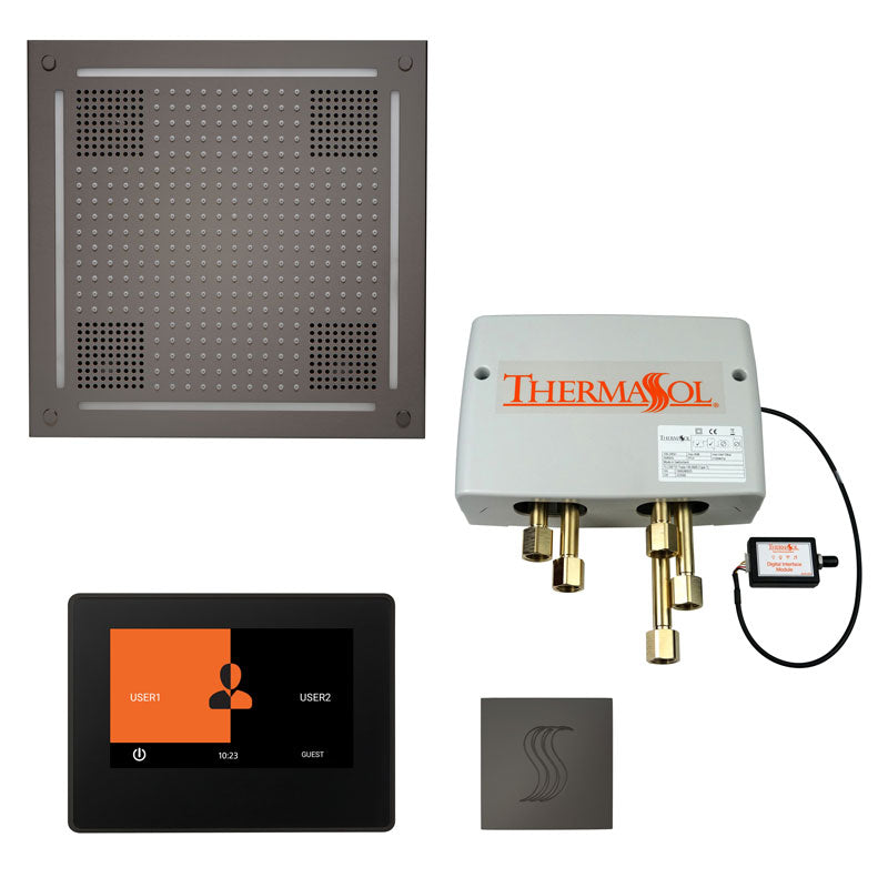 ThermaSol The Total Wellness Hydrovive Package with 7" ThermaTouch and Square TWPH7S