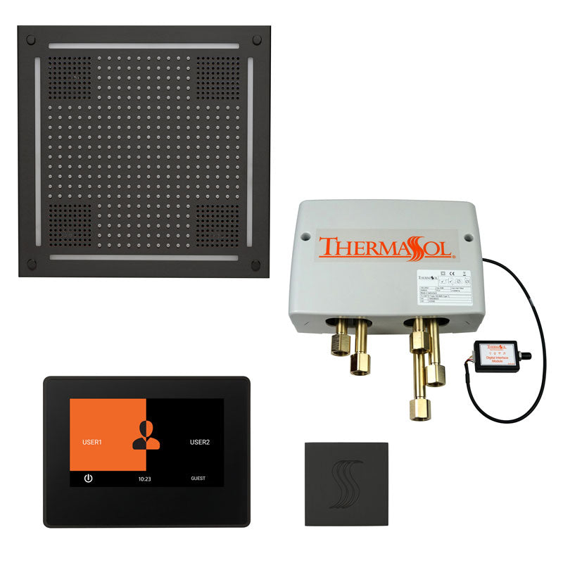 ThermaSol The Total Wellness Hydrovive Package with 7" ThermaTouch and Square TWPH7S