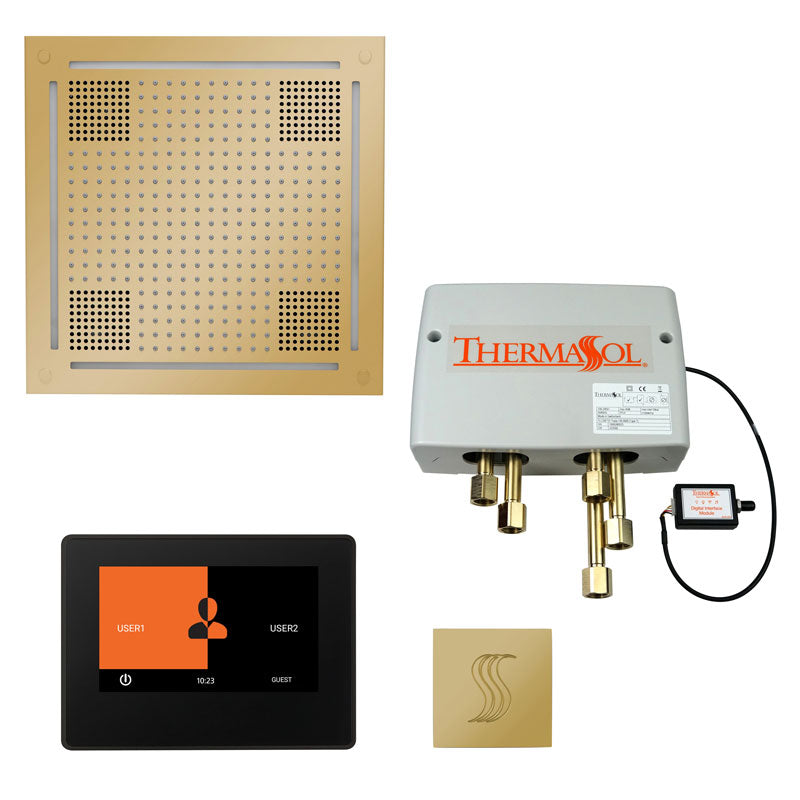 ThermaSol The Total Wellness Hydrovive Package with 7" ThermaTouch and Square TWPH7S