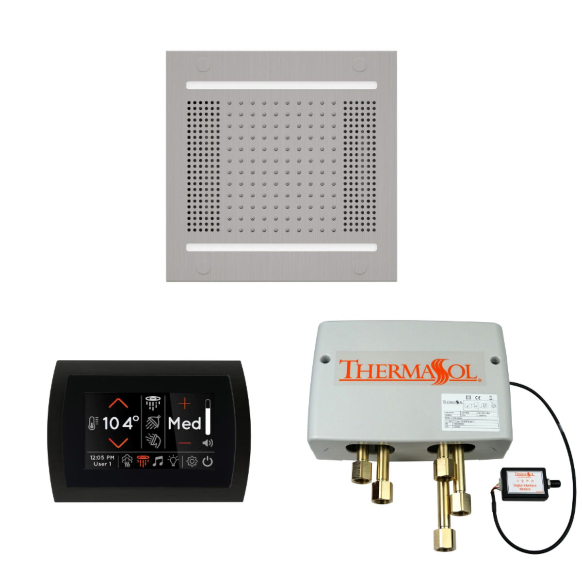 ThermaSol The Wellness Hydrovive14 Shower Package with SignaTouch Round