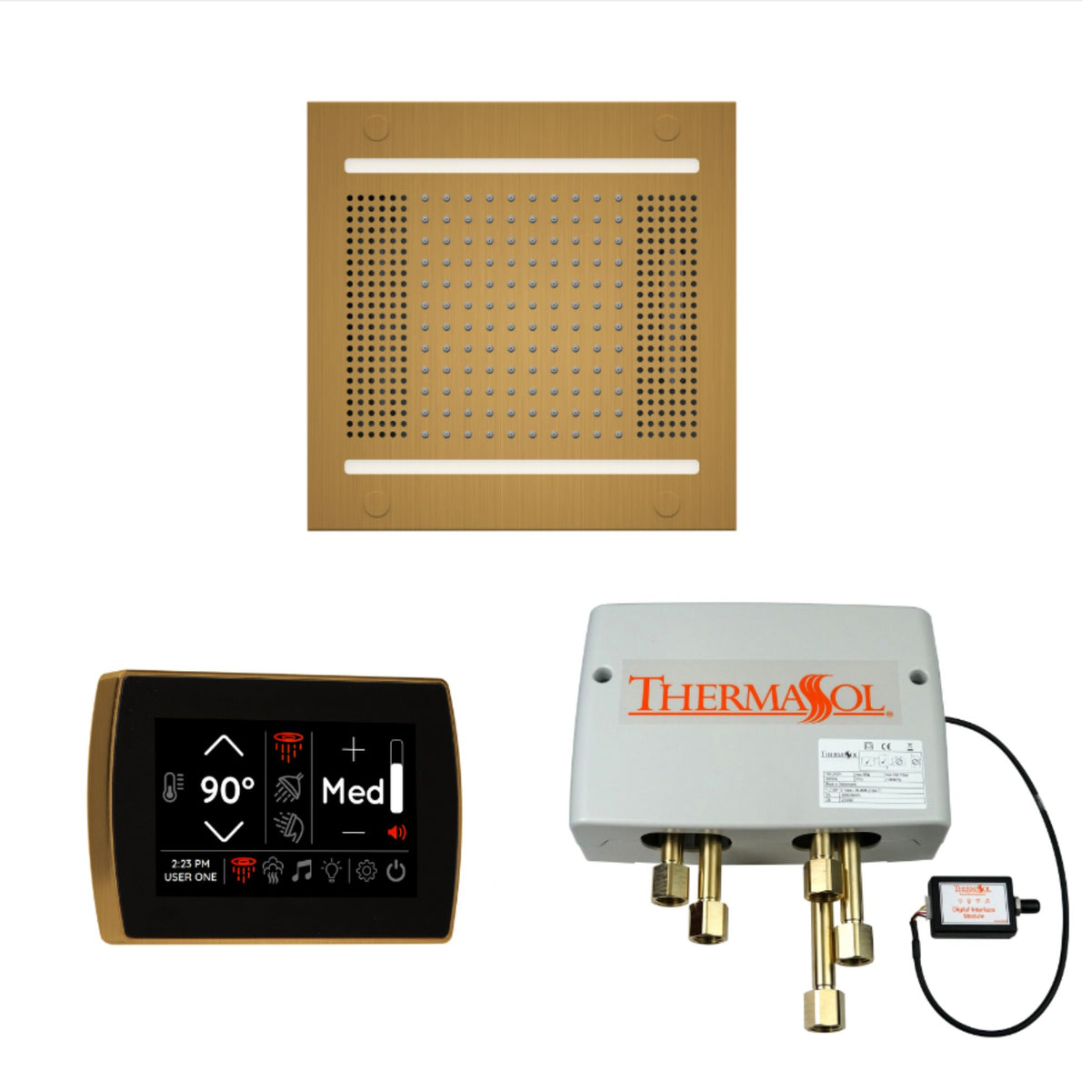 ThermaSol The Wellness Hydrovive14 Shower Package with SignaTouch Square WH14SPSS