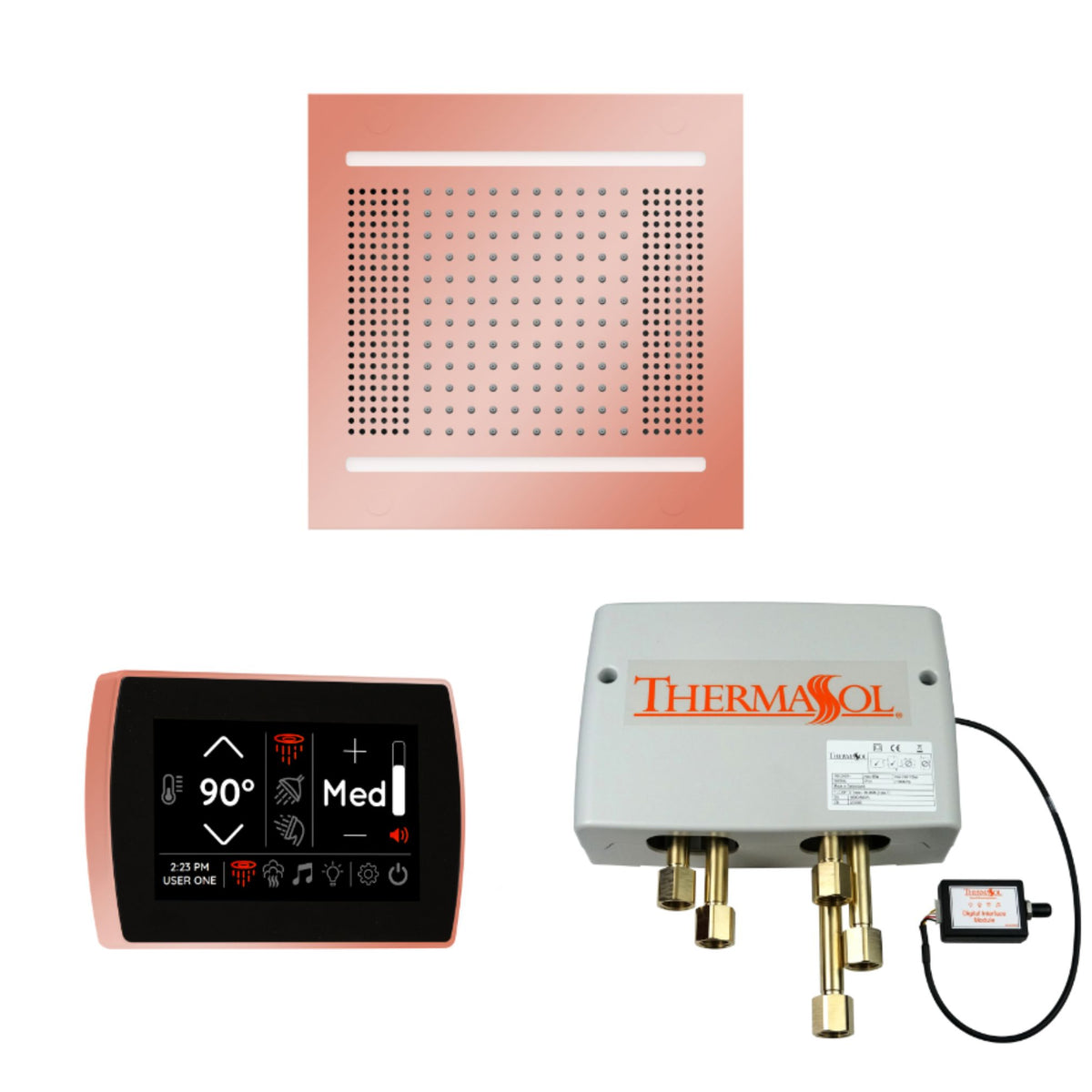ThermaSol The Wellness Hydrovive14 Shower Package with SignaTouch Square WH14SPSS