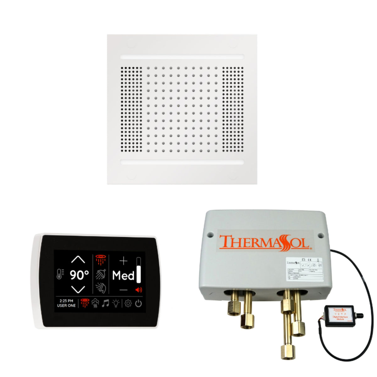 ThermaSol The Wellness Hydrovive14 Shower Package with SignaTouch Square WH14SPSS
