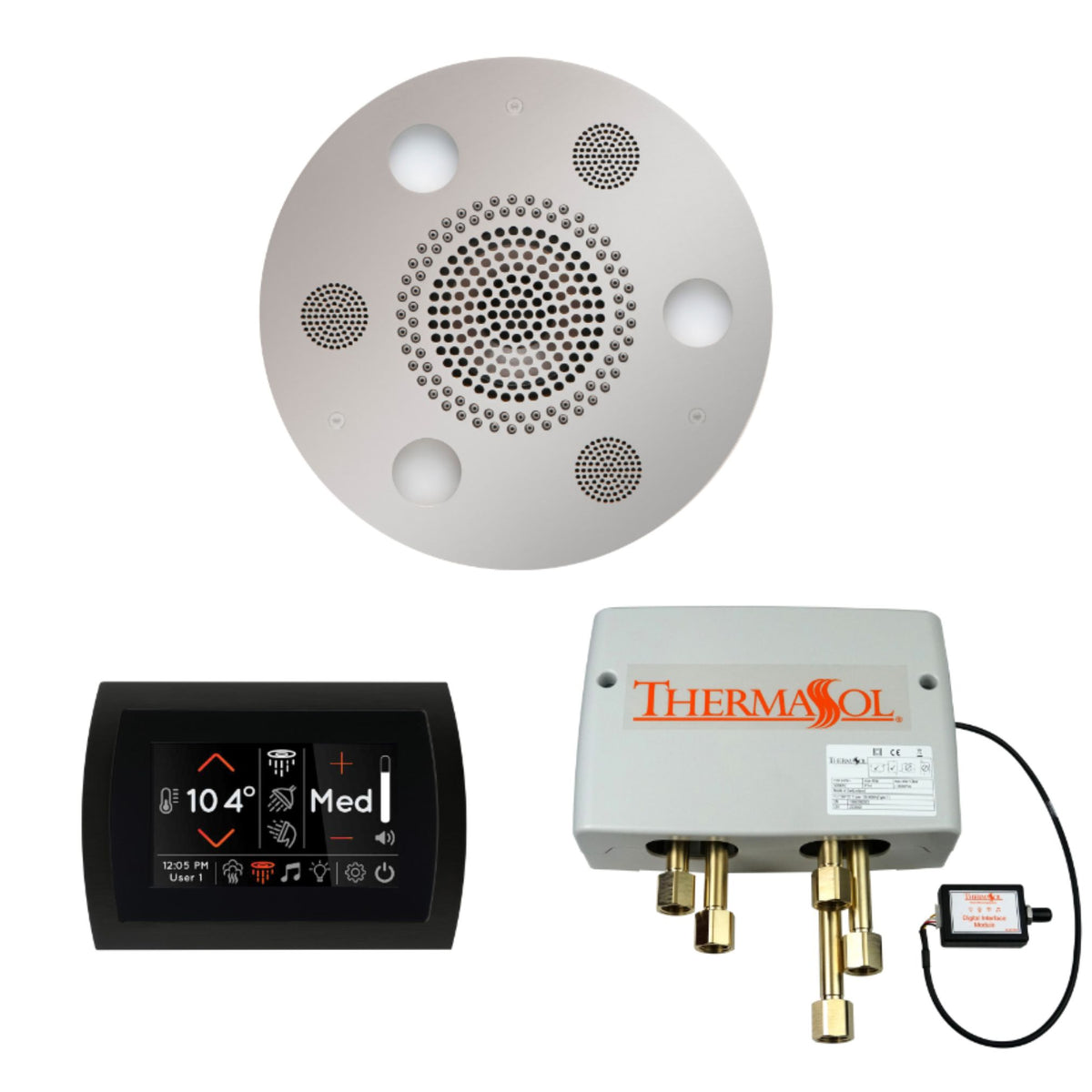 ThermaSol The Wellness Shower Package with SignaTouch Round WSPSR