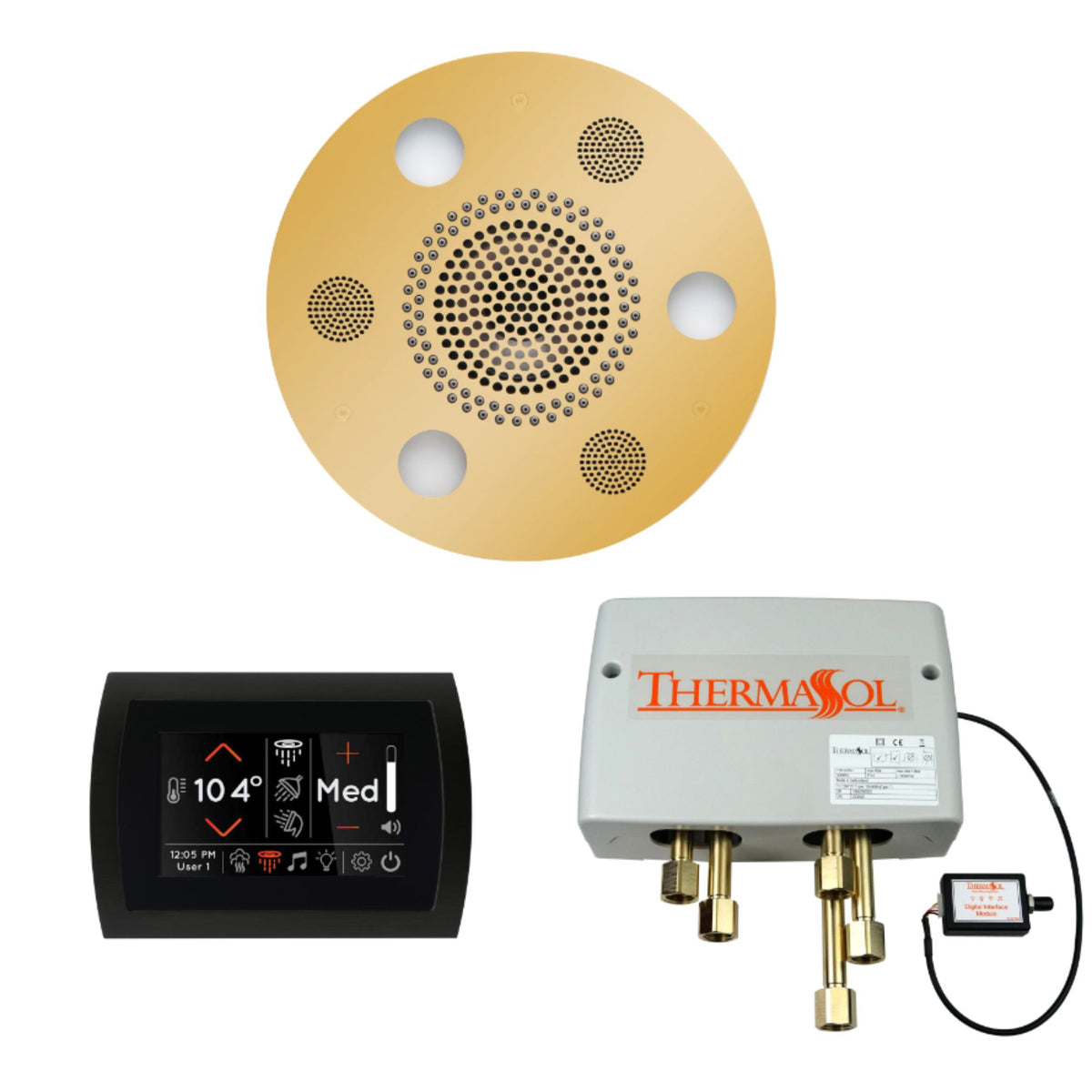 ThermaSol The Wellness Shower Package with SignaTouch Round WSPSR