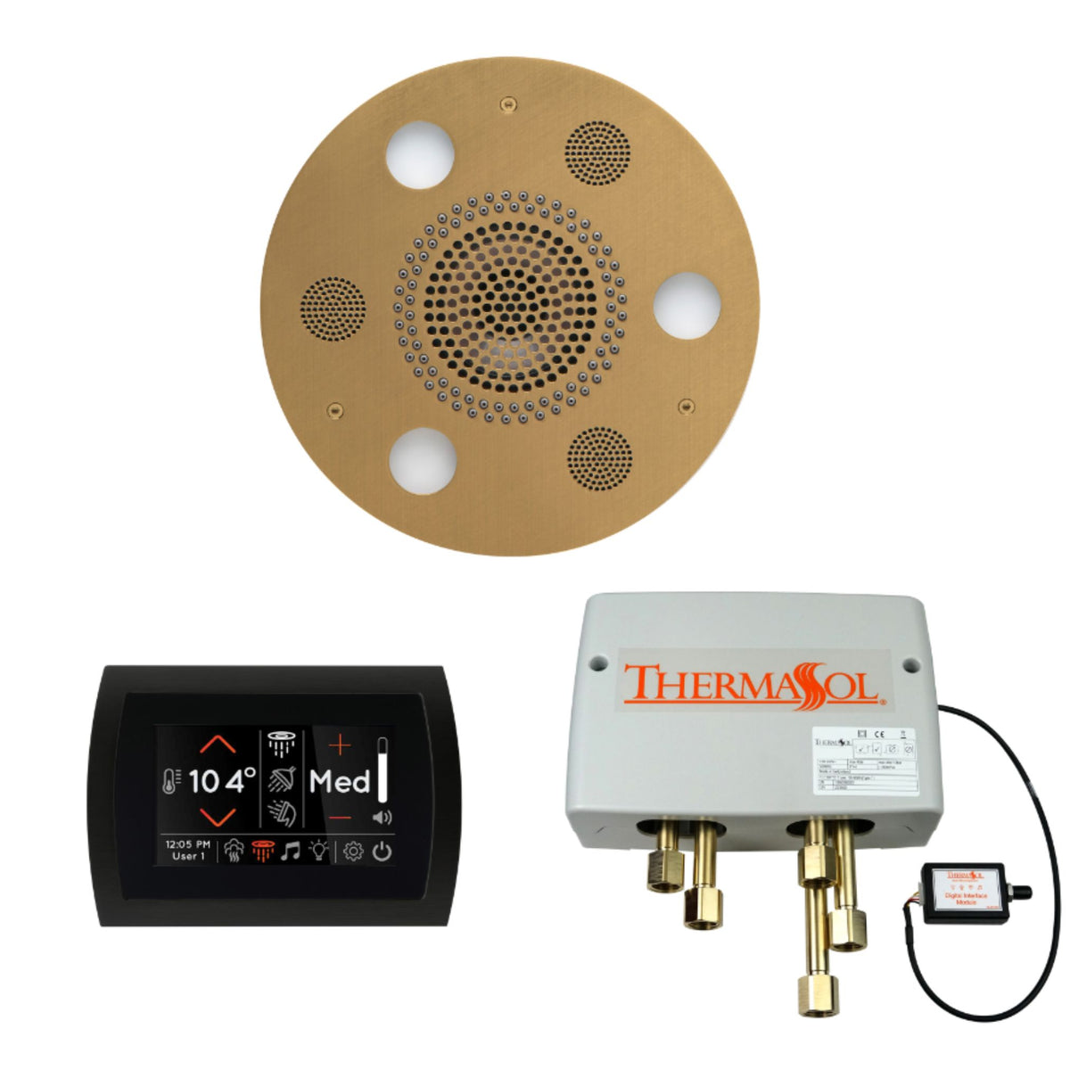 ThermaSol The Wellness Shower Package with SignaTouch Round WSPSR