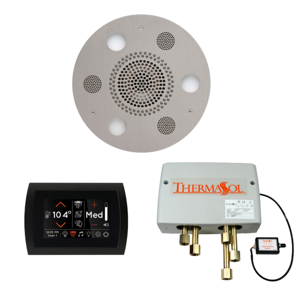 ThermaSol The Wellness Shower Package with SignaTouch Round WSPSR