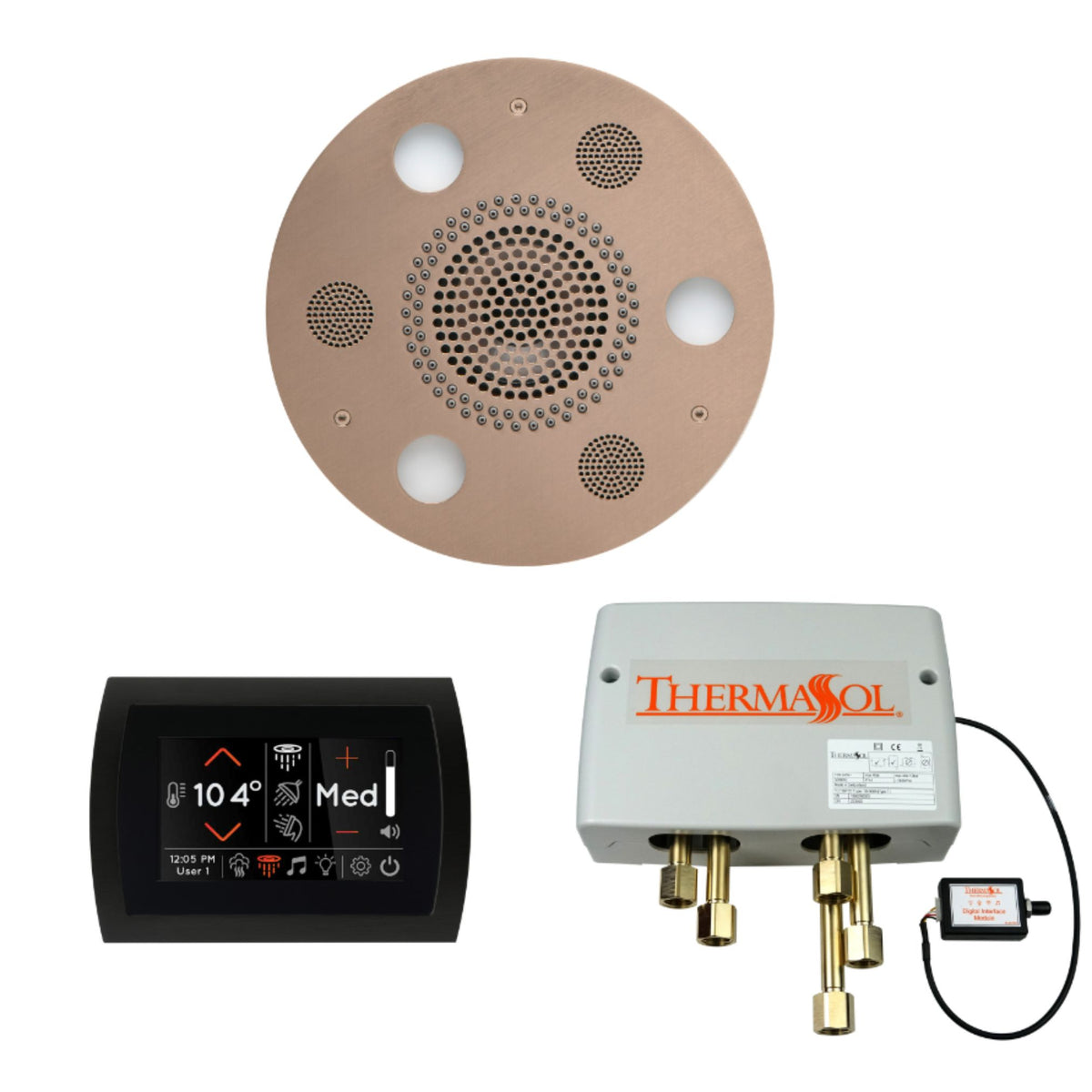 ThermaSol The Wellness Shower Package with SignaTouch Round WSPSR