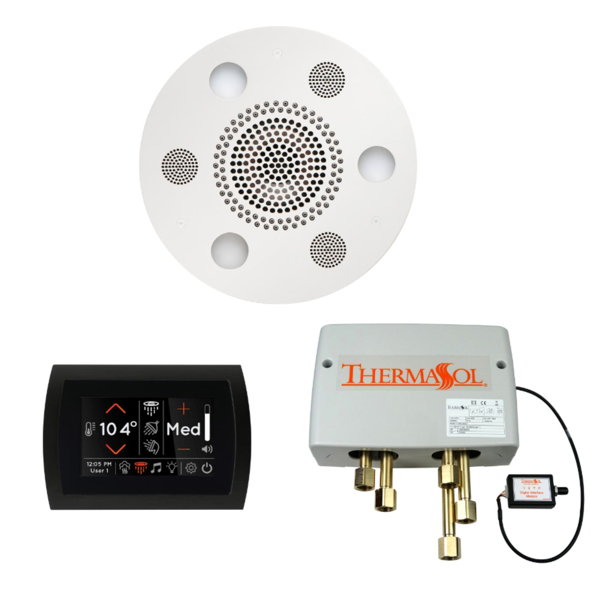 ThermaSol The Wellness Shower Package with SignaTouch Round WSPSR