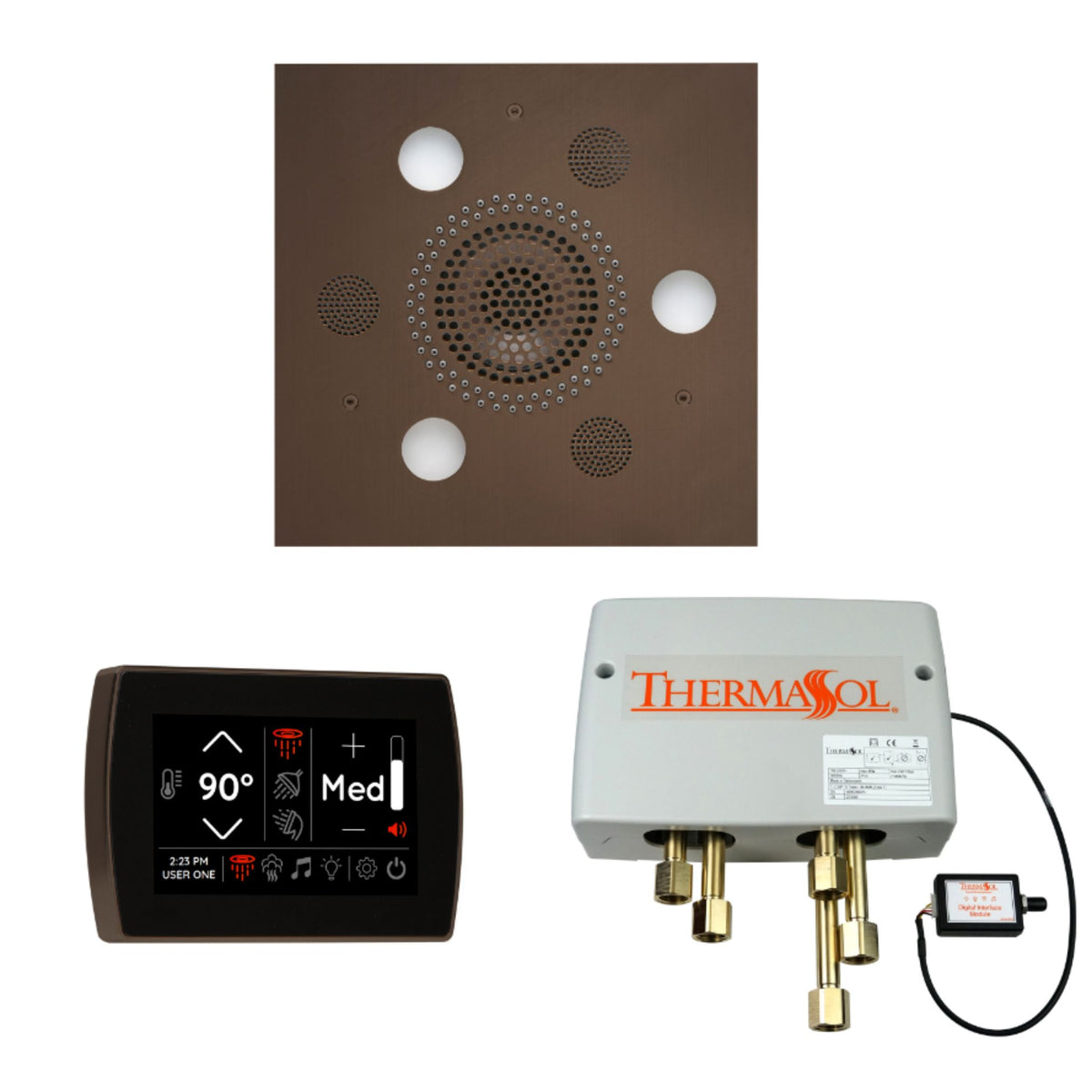 ThermaSol The Wellness Shower Package with SignaTouch Square WSPSS