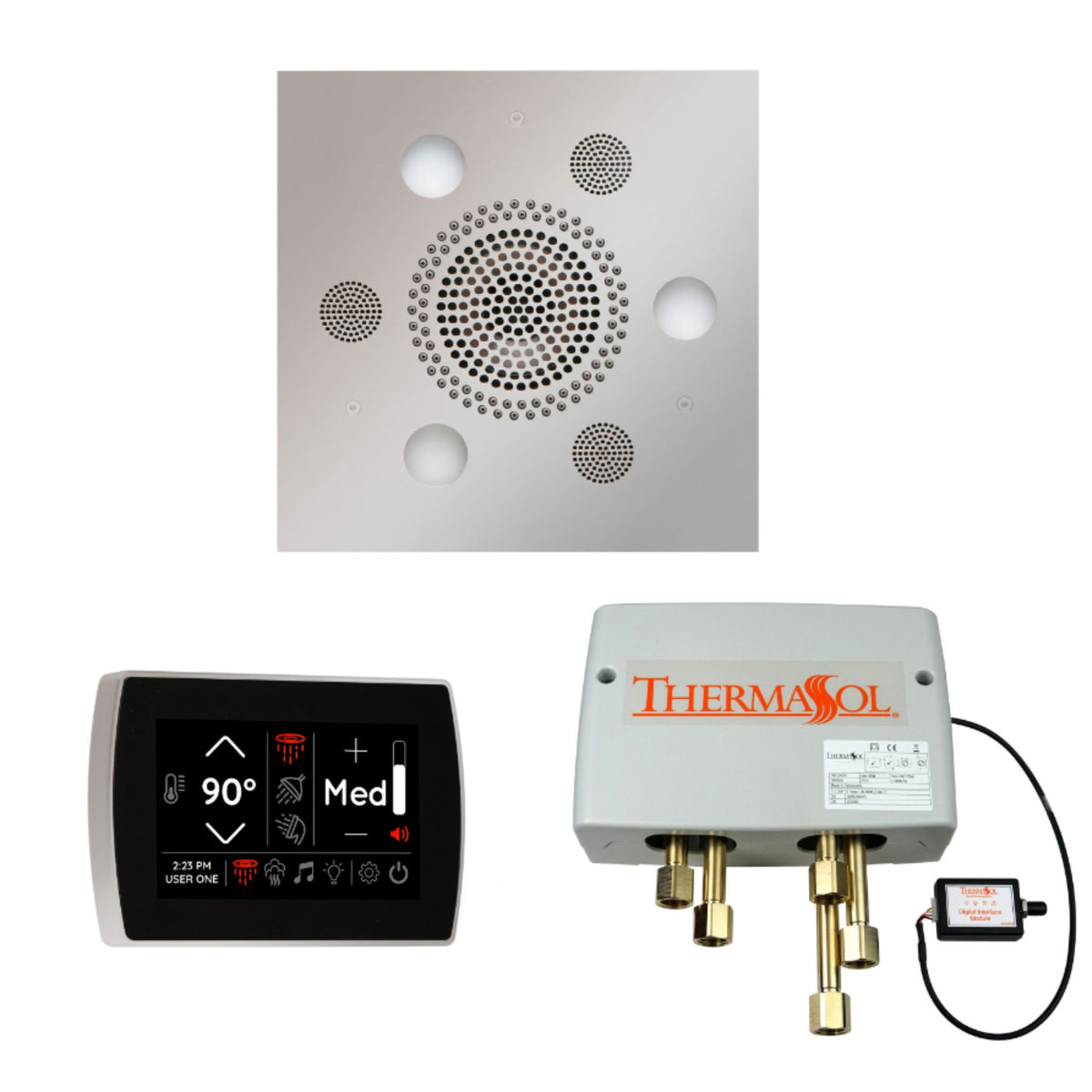 ThermaSol The Wellness Shower Package with SignaTouch Square WSPSS