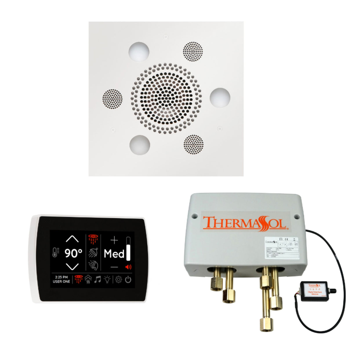 ThermaSol The Wellness Shower Package with SignaTouch Square WSPSS