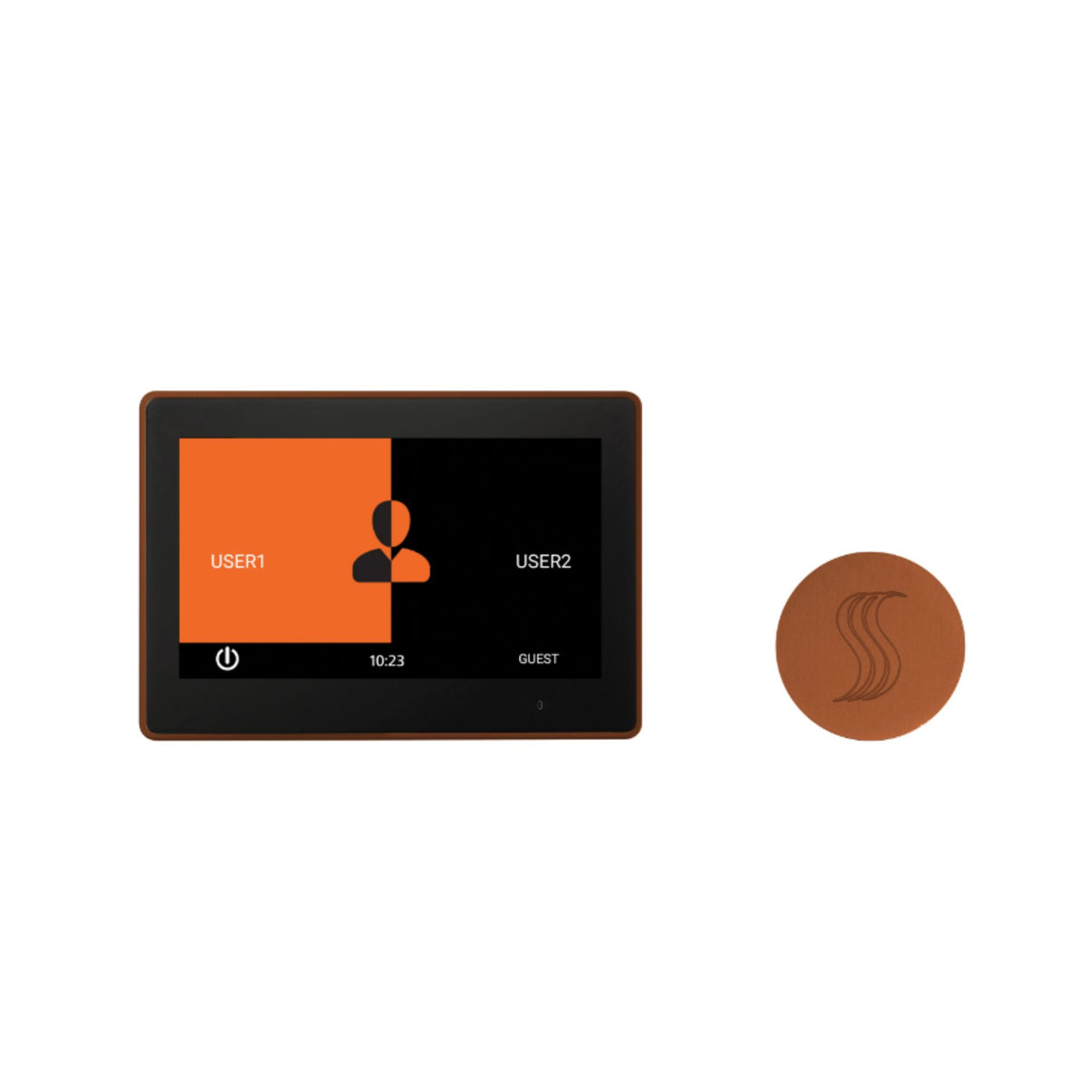 ThermaSol 10" ThermaTouch Control, Round SteamVection Steam Head Steam Shower Kit TT10-SVRD