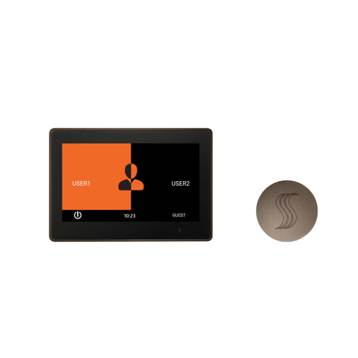 ThermaSol 10" ThermaTouch Control, Round SteamVection Steam Head Steam Shower Kit TT10-SVRD