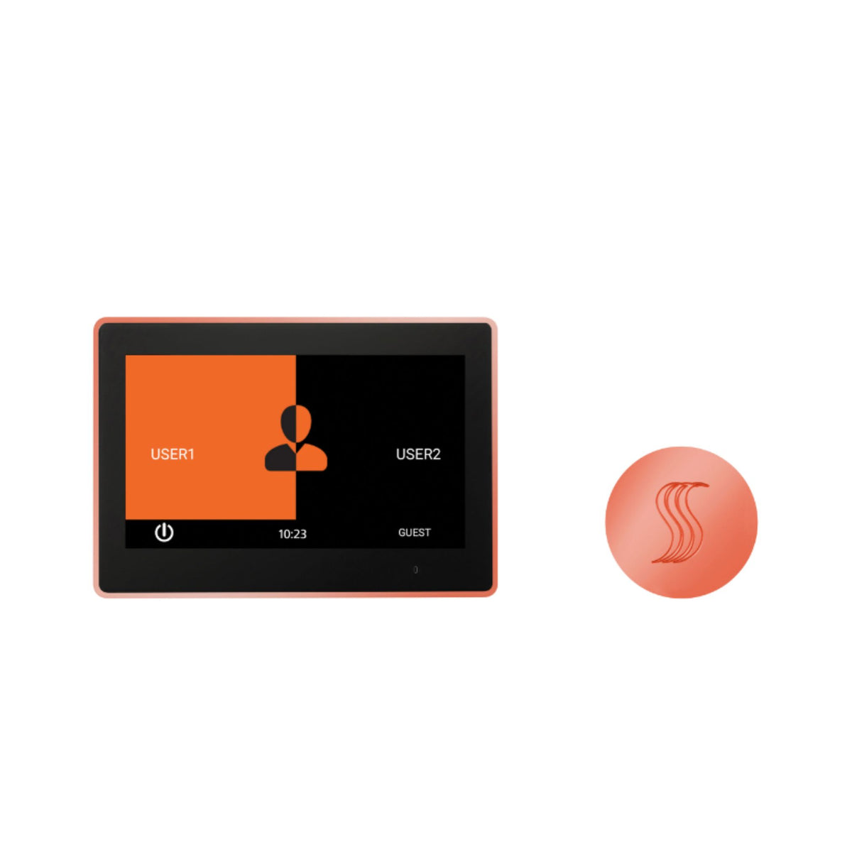 ThermaSol 10" ThermaTouch Control, Round SteamVection Steam Head Steam Shower Kit TT10-SVRD