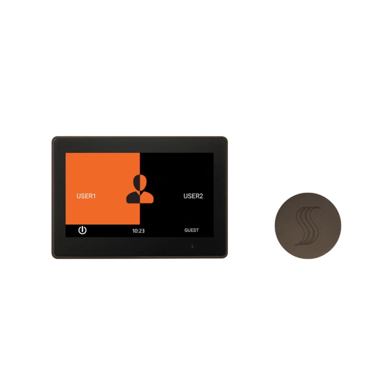 ThermaSol 10" ThermaTouch Control, Round SteamVection Steam Head Steam Shower Kit TT10-SVRD