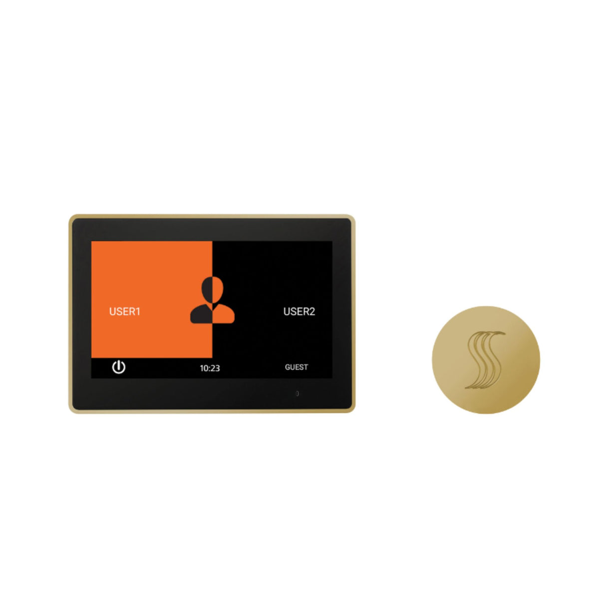 ThermaSol 10" ThermaTouch Control, Round SteamVection Steam Head Steam Shower Kit TT10-SVRD