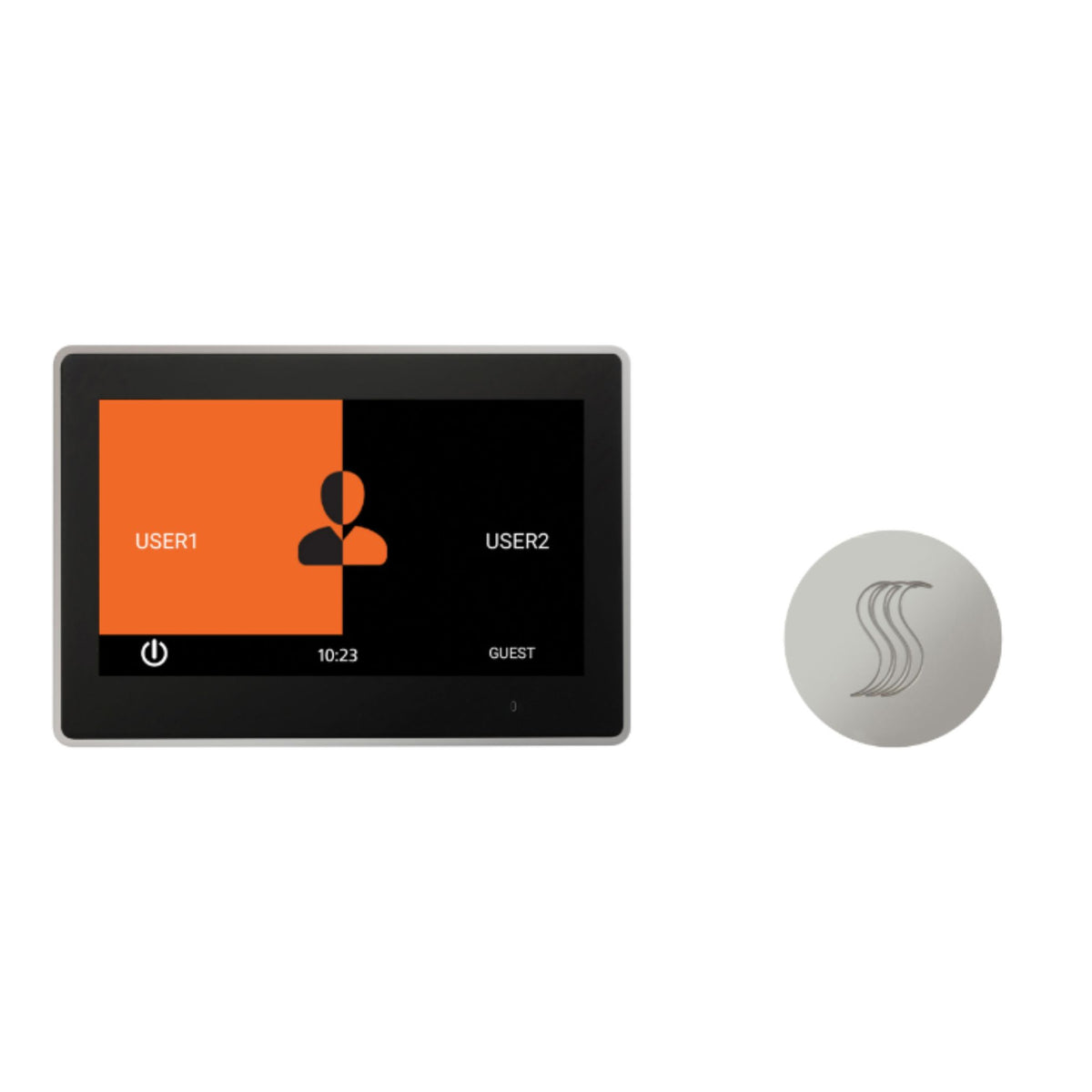 ThermaSol 10" ThermaTouch Control, Round SteamVection Steam Head Steam Shower Kit TT10-SVRD