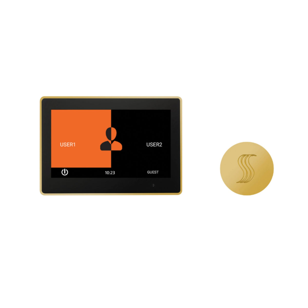 ThermaSol 10" ThermaTouch Control, Round SteamVection Steam Head Steam Shower Kit TT10-SVRD