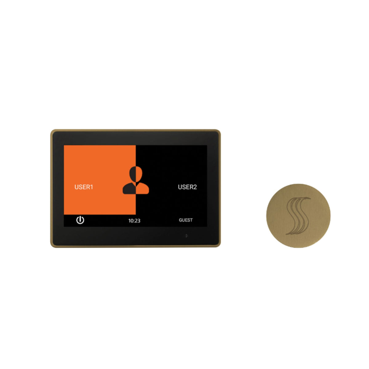 ThermaSol 10" ThermaTouch Control, Round SteamVection Steam Head Steam Shower Kit TT10-SVRD