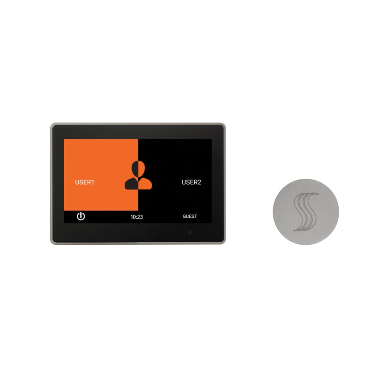 ThermaSol 10" ThermaTouch Control, Round SteamVection Steam Head Steam Shower Kit TT10-SVRD