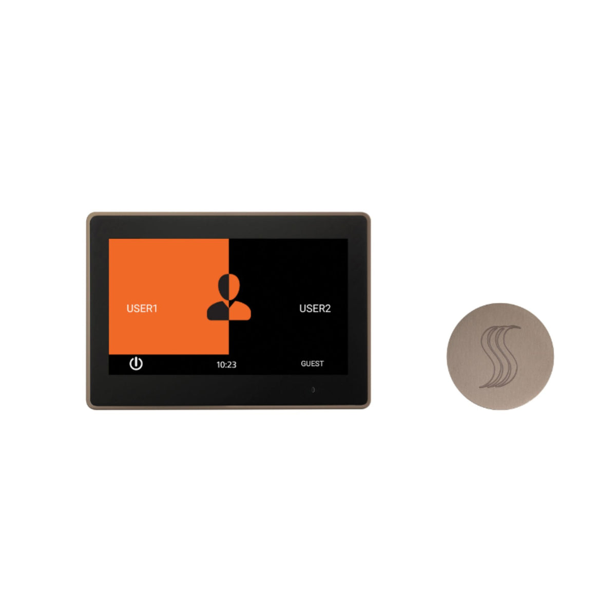 ThermaSol 10" ThermaTouch Control, Round SteamVection Steam Head Steam Shower Kit TT10-SVRD