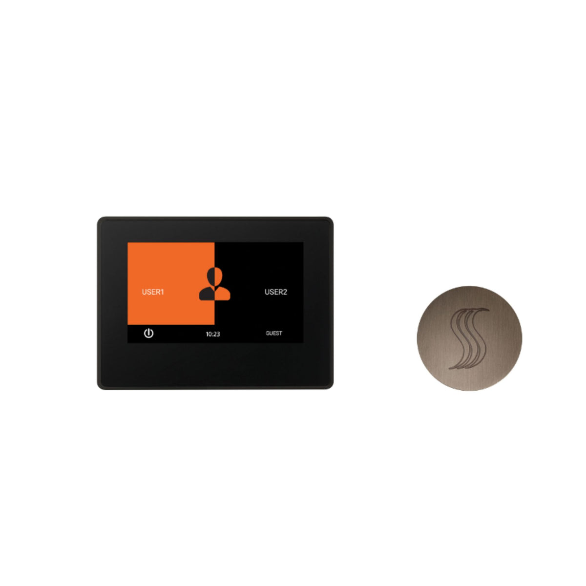 ThermaSol 7" ThermaTouch Control, SteamVection Steam Head Steam Shower Kit TT7-SVRD