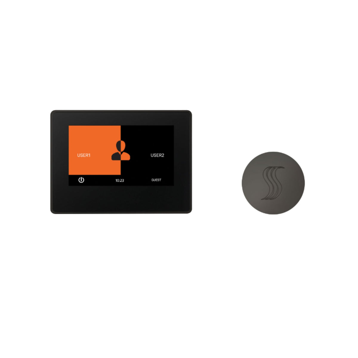 ThermaSol 7" ThermaTouch Control, SteamVection Steam Head Steam Shower Kit TT7-SVRD