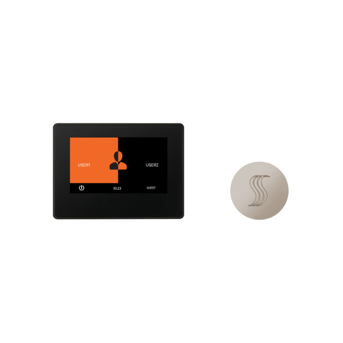 ThermaSol 7" ThermaTouch Control, SteamVection Steam Head Steam Shower Kit TT7-SVRD