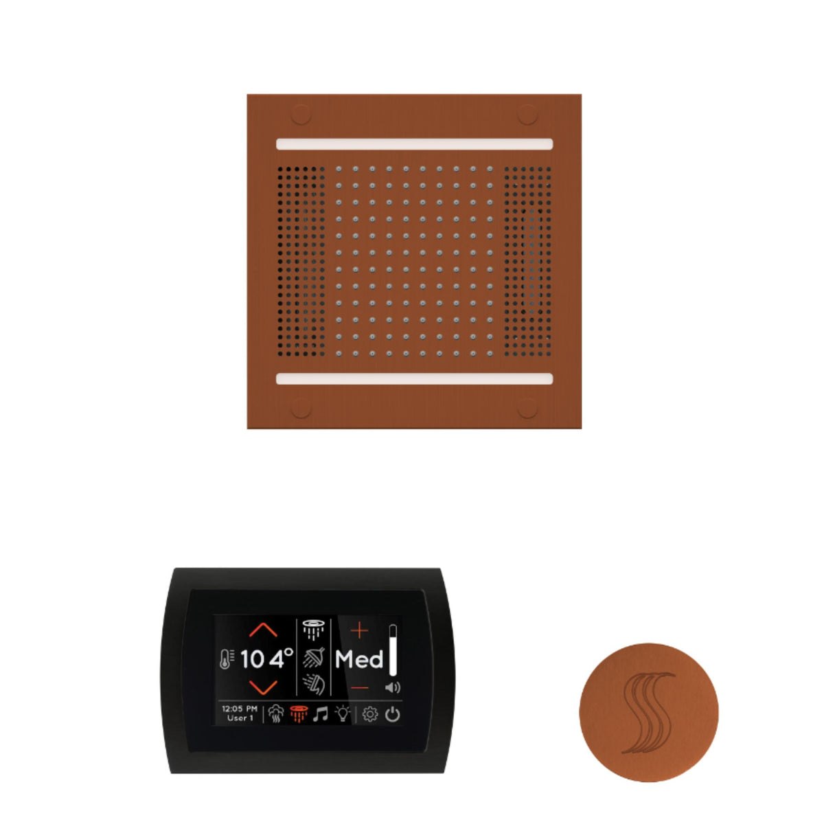 ThermaSol The wellness Hydrovive14 Steam Package with SignaTouch Round WH14STPSR