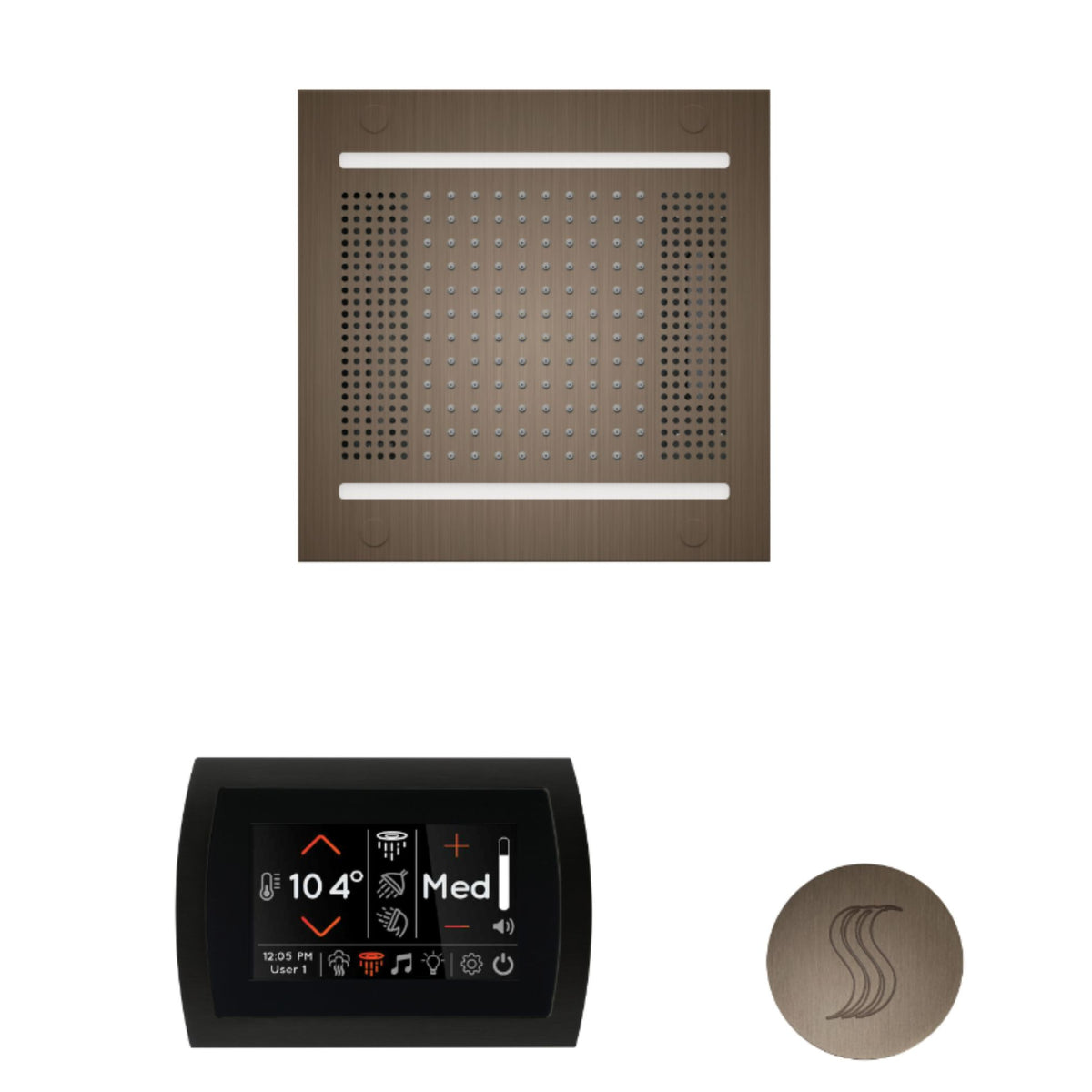 ThermaSol The wellness Hydrovive14 Steam Package with SignaTouch Round WH14STPSR