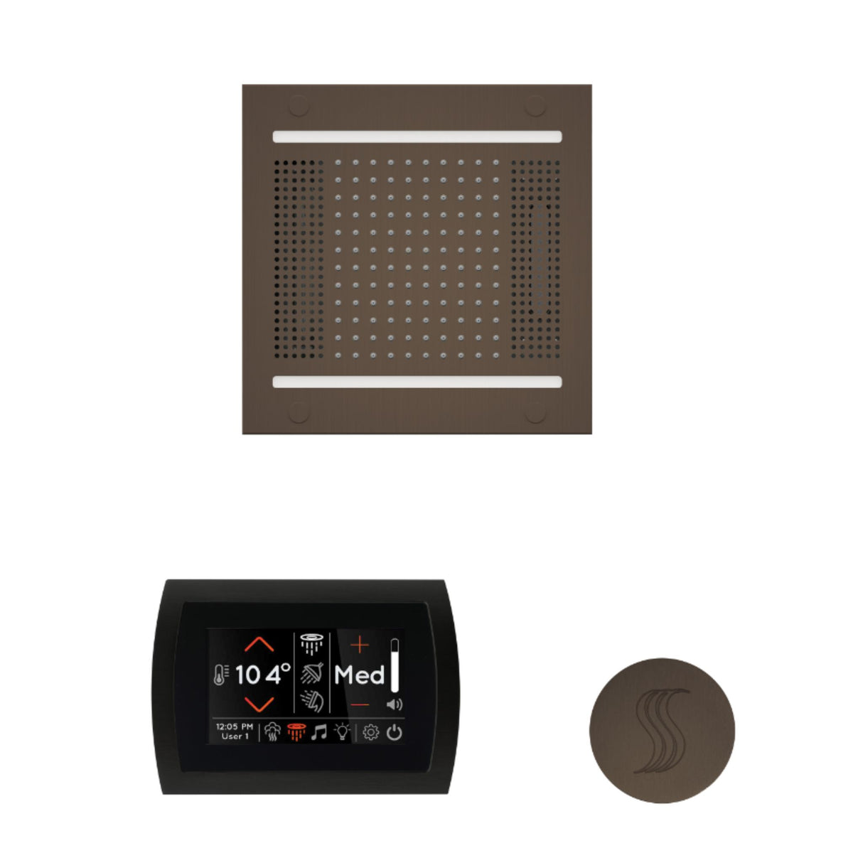 ThermaSol The wellness Hydrovive14 Steam Package with SignaTouch Round WH14STPSR