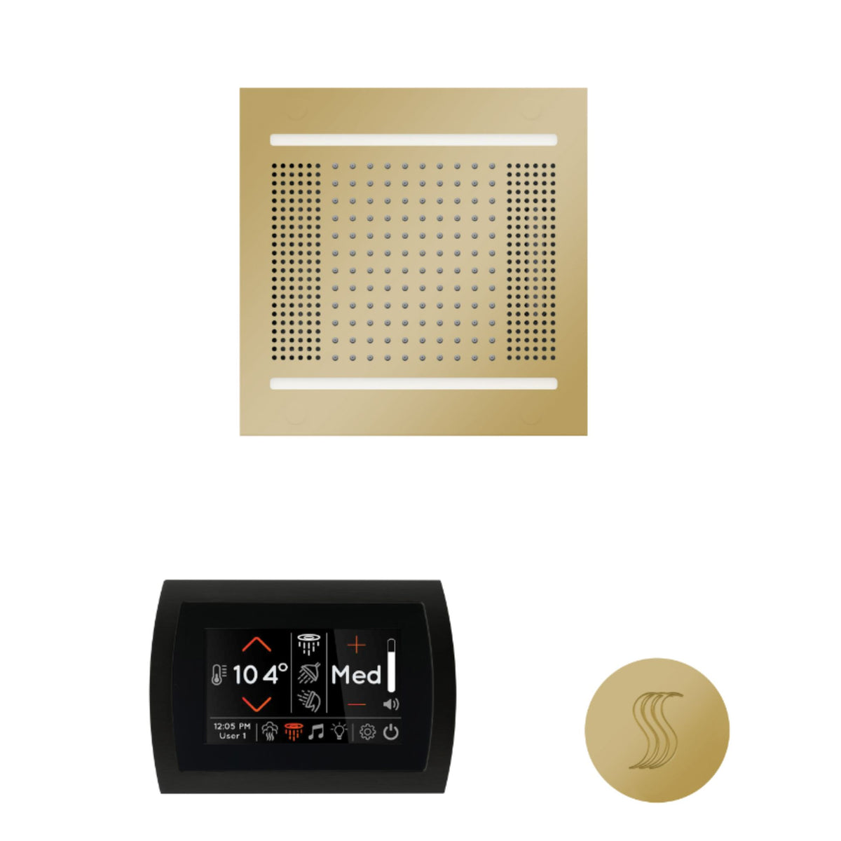 ThermaSol The wellness Hydrovive14 Steam Package with SignaTouch Round WH14STPSR