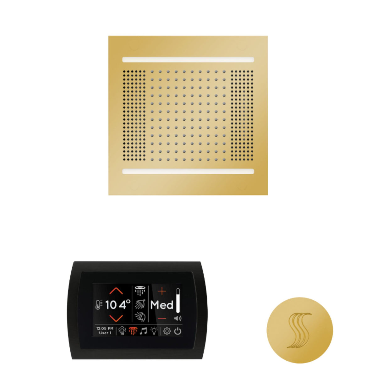 ThermaSol The wellness Hydrovive14 Steam Package with SignaTouch Round WH14STPSR