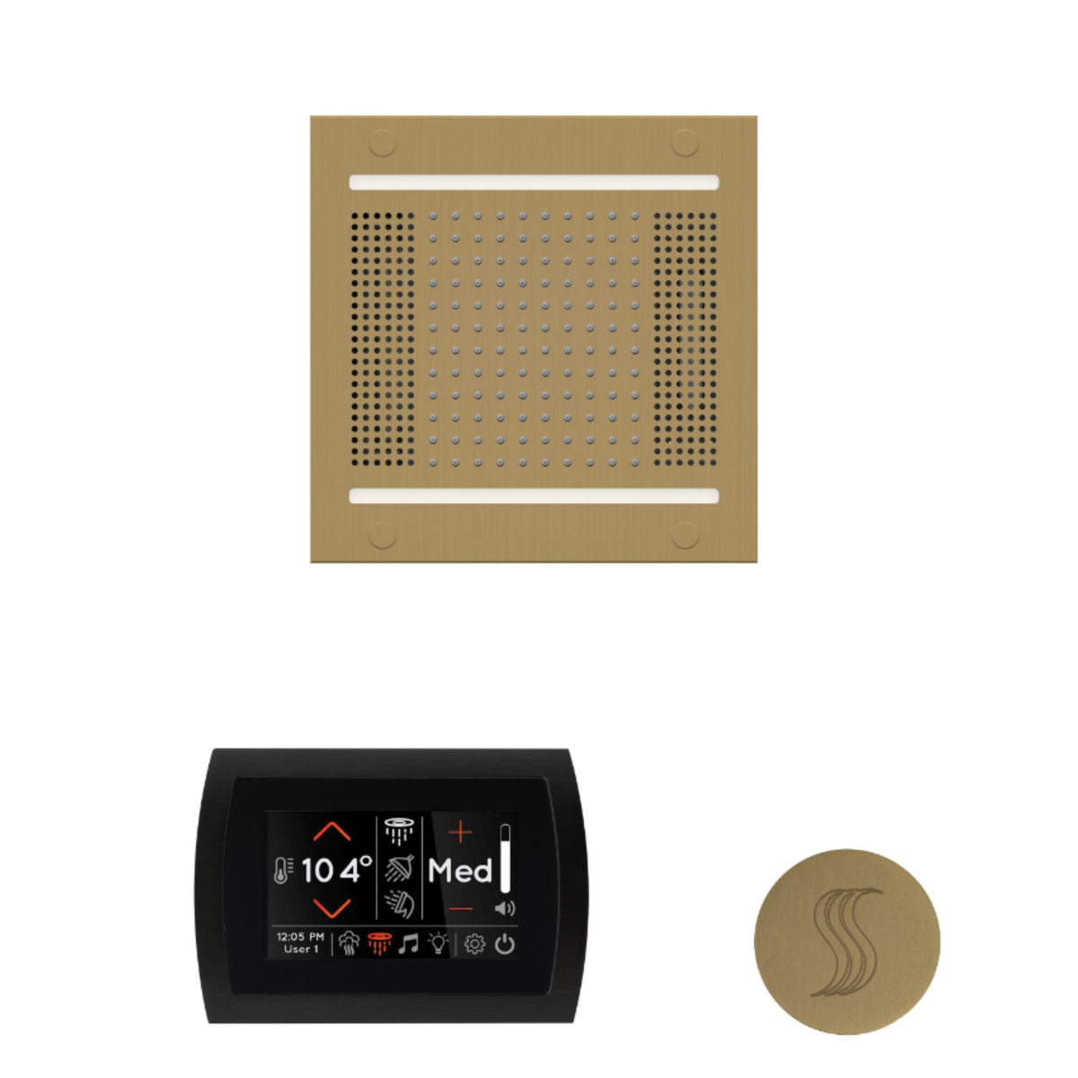 ThermaSol The wellness Hydrovive14 Steam Package with SignaTouch Round WH14STPSR