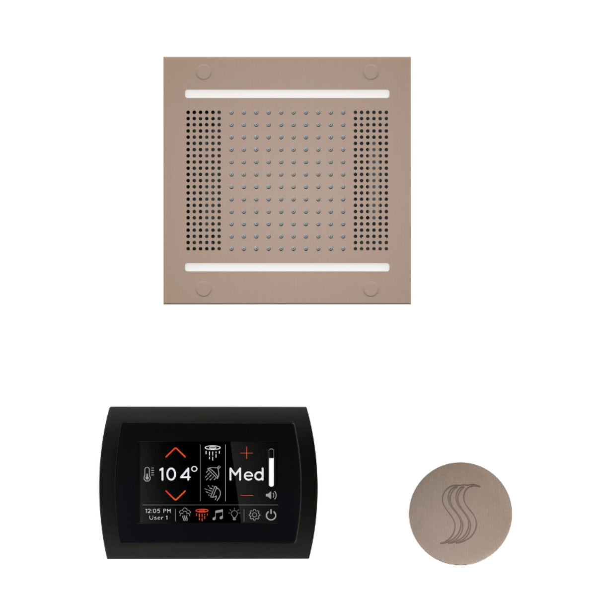 ThermaSol The wellness Hydrovive14 Steam Package with SignaTouch Round WH14STPSR