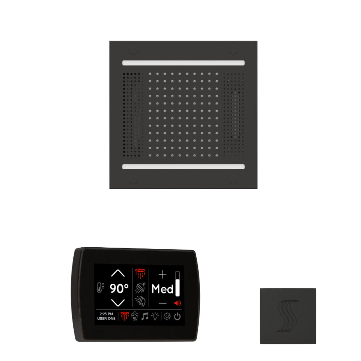ThermaSol The wellness Hydrovive14 Steam Package with SignaTouch Square WH14STPSS