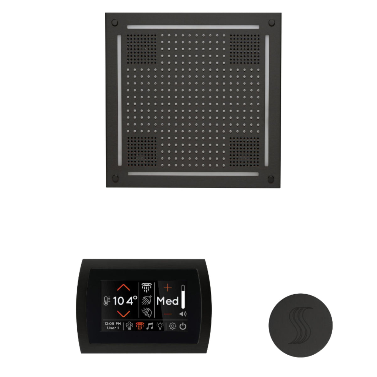 ThermaSol The wellness Hydrovive Steam Package with SignaTouch Round WHSTPSR