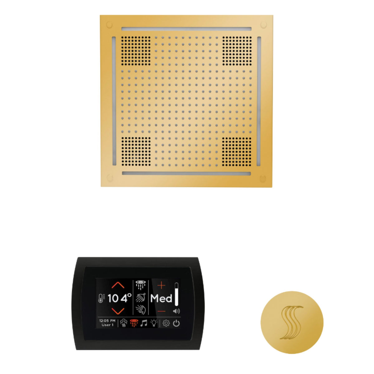 ThermaSol The wellness Hydrovive Steam Package with SignaTouch Round WHSTPSR