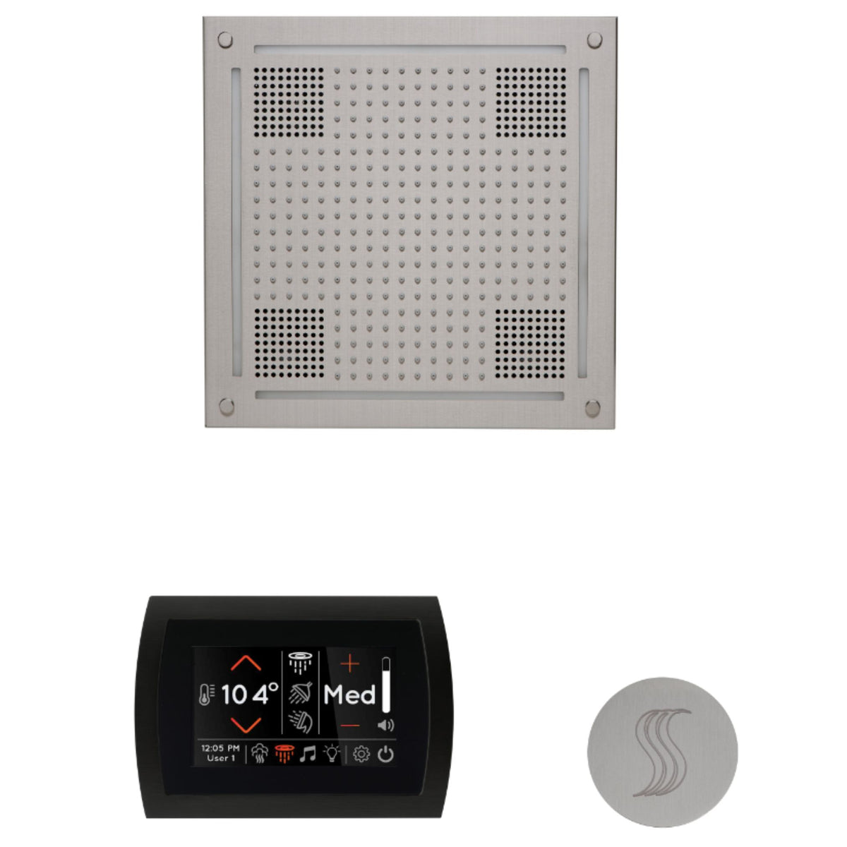 ThermaSol The wellness Hydrovive Steam Package with SignaTouch Round WHSTPSR