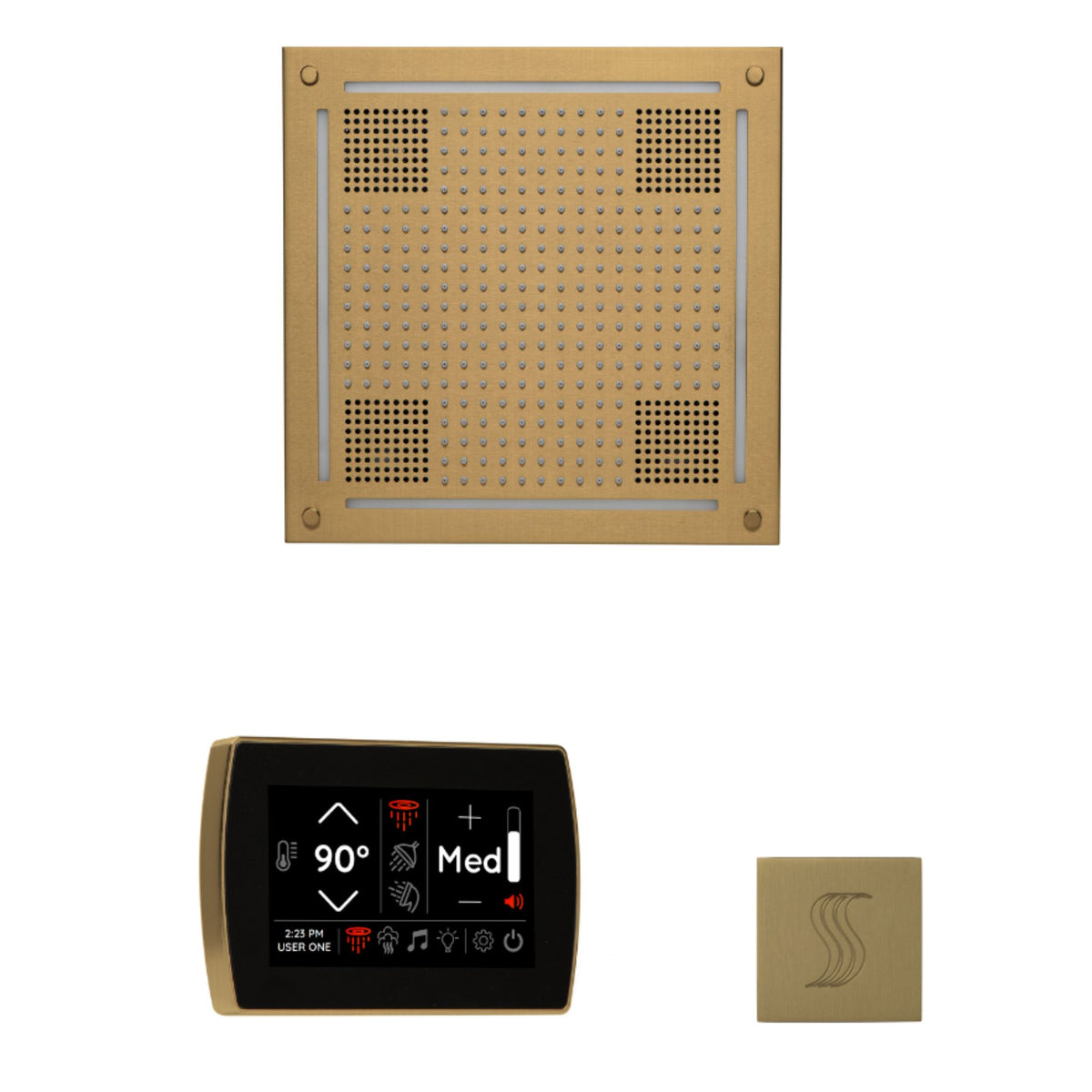 ThermaSol The wellness Hydrovive Steam Package with SignaTouch Square WHSTPSS