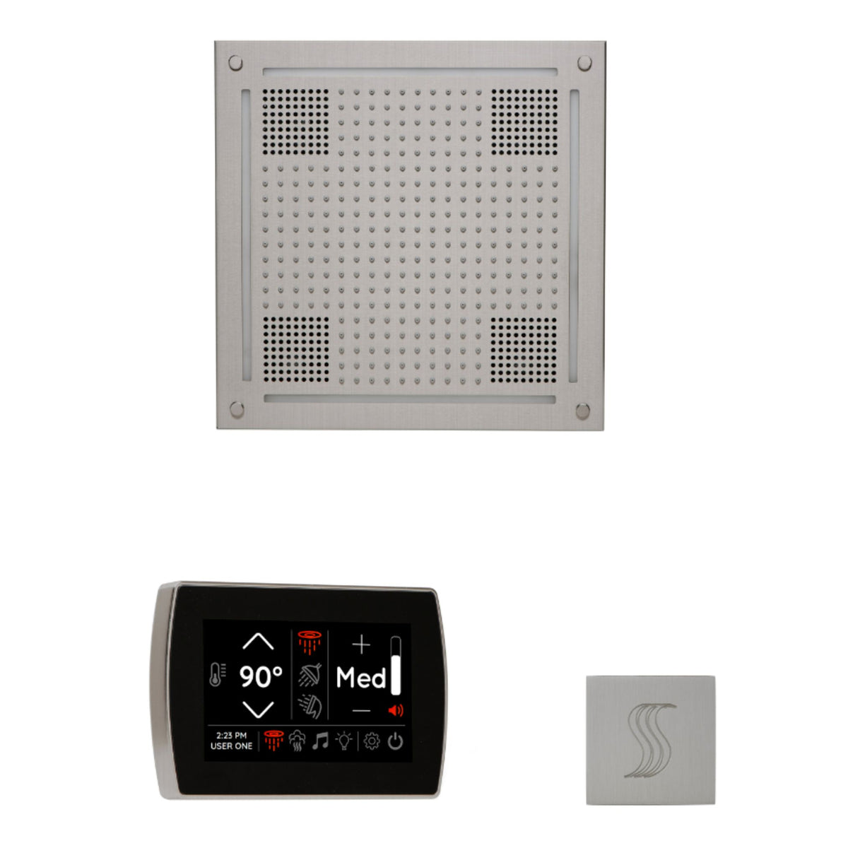 ThermaSol The wellness Hydrovive Steam Package with SignaTouch Square WHSTPSS