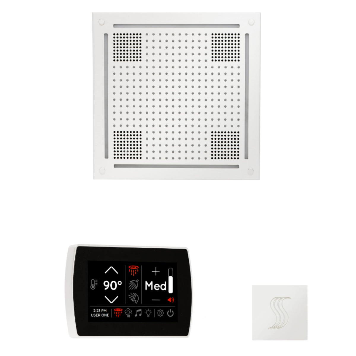 ThermaSol The wellness Hydrovive Steam Package with SignaTouch Square WHSTPSS