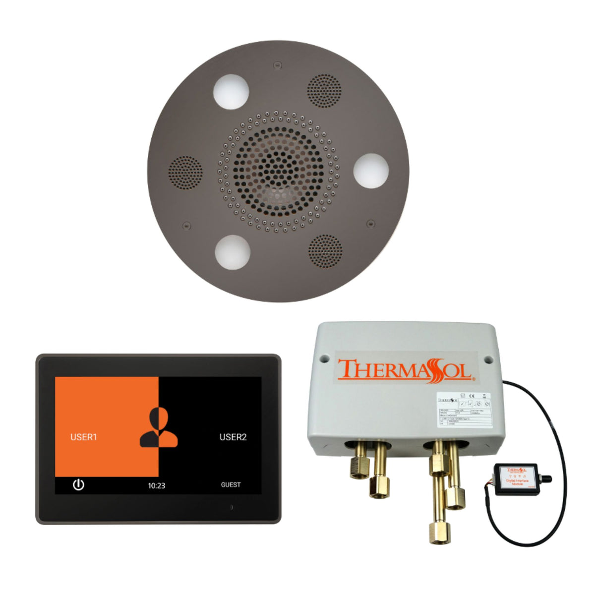 ThermaSol Wellness Shower Package with 10" ThermaTouch Round WSP10R