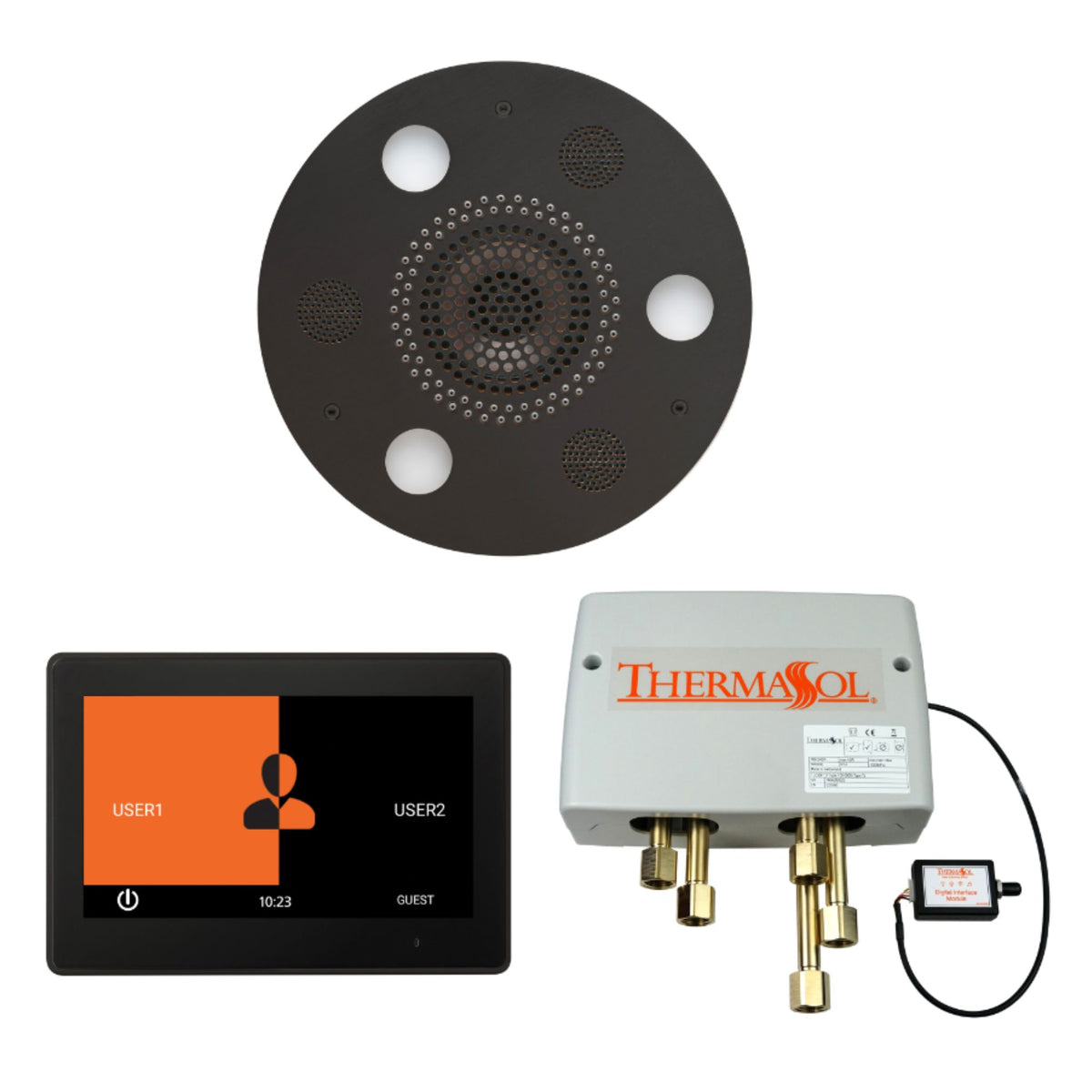 ThermaSol Wellness Shower Package with 10" ThermaTouch Round WSP10R