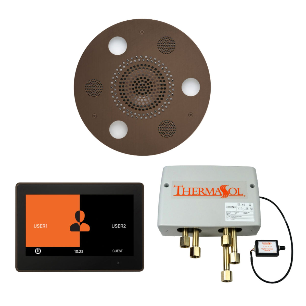 ThermaSol Wellness Shower Package with 10" ThermaTouch Round WSP10R