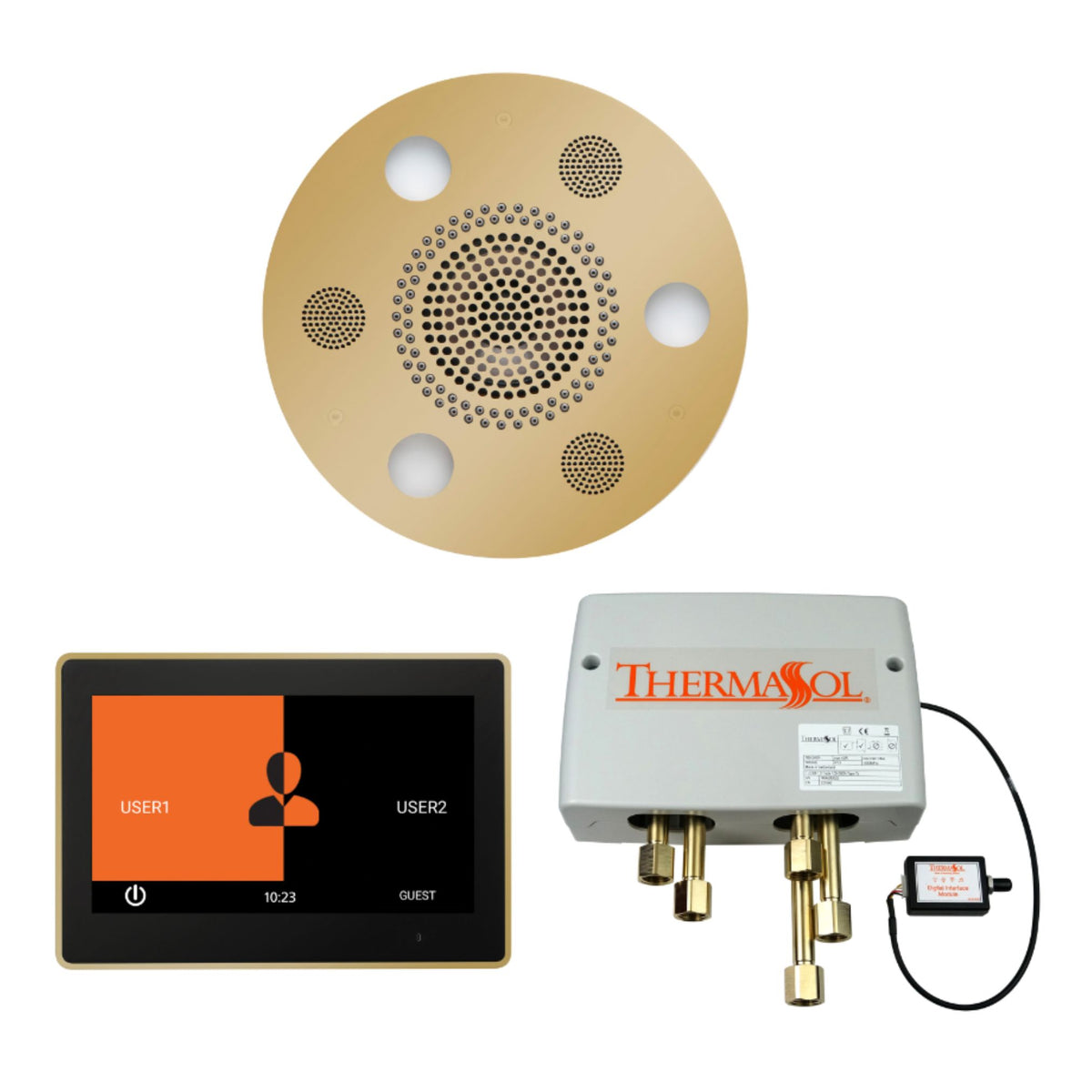 ThermaSol Wellness Shower Package with 10" ThermaTouch Round WSP10R