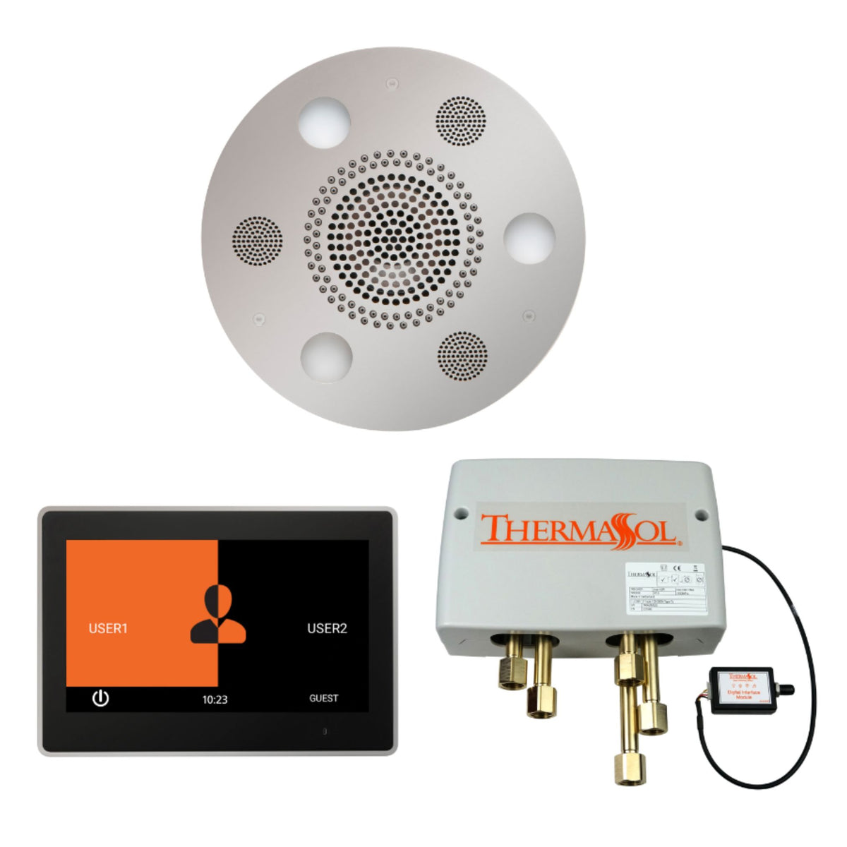 ThermaSol Wellness Shower Package with 10" ThermaTouch Round WSP10R
